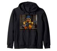 Rubber Duck Ducky Blues Music Musician Guitar Lunettes de Soleil Sweat à Capuche