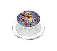Rubber Duckie Duck Duck Disco Dance Lover Funny Dancing PopSockets PopGrip pour MagSafe