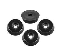 Rubber Feet Bumpers Pads D18x15xH5mm Black 4pcs
