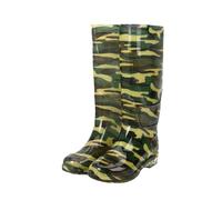 Rubber Galoshes Chaussures de pluie longues pour homme Motif camouflage Bottes de pluie rembourrées Bottes d'eau et huile alcaline éléphant doré Chaussures en caoutchouc pour homme, camouflage, 42 1/3