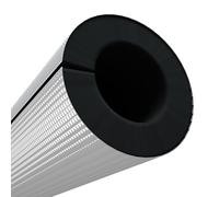Rubber Insulation Tube Cover, Aluminum Foil Pipe Covers, Ac/Industrial pipe insulation, Freeze Protection(ID20mm/TH10mm)