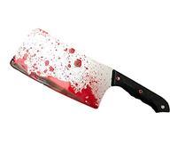 Rubber Johnnies Couperet à viande , plastique rigide, déguisement, épées, boucher, Halloween, armes, accessoire