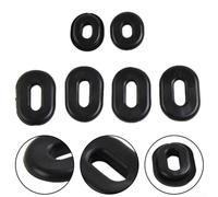 Rubber Side Cover Grommet Set for pour honda CB100 CL100 pour sl100 | Fits CB100, CL100, pour sl100, prevents cover damage, easy removal with grease, black rubber, 1971-1973 models