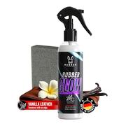 Rubberfashion RubberGlow Spray brillant pour vêtements en latex et en caoutchouc - Spray d'entretien du caoutchouc pour l'entretien du latex - Brillant sans huile de silicone - 200 ml (cuir vanille)