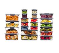 Rubbermaid Brilliance Storage 2108389 Lot de 44 couvercles en plastique sans BPA, anti-fuite, transparent