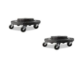 Rubbermaid BRUTE Chariot carré Noir, Noir, 2