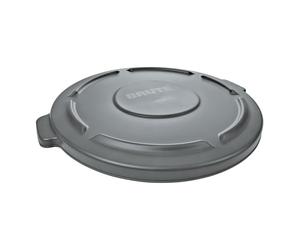 Rubbermaid Commercial BRUTE Couvercle rond en polyéthylène basse densité Gris