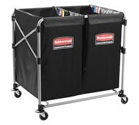 Rubbermaid Commercial Executive Series pliable X-Cart, 2-4 Bushel, Noir, 1