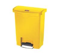 Rubbermaid Commercial Products 1883573 Collecteur à Pédale en Résine Version Large 30 l Jaune