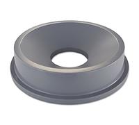 Rubbermaid Commercial Products BRUTE Couvercle Entonnoir | Ouverture sans contact | Polyéthylène haute densité | Empilable | Compatible BRUTE® 121 L | Gris