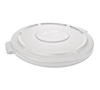 Rubbermaid Commercial Products BRUTE Couvercle Rond | Couvercle pour conteneur à déchets professionnel | Blanc