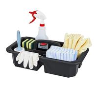 Rubbermaid Commercial Products Caddy De Nettoyage Noir - Bac Pour Produits Et Outils D’Entretien - Compatible Chariots Ménage Et Rangement Professionnel - 2202586