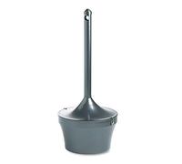 Rubbermaid Commercial Products Cendrier Aladdin Smokers’ Station Noir Charbon - Extinction Sécurisée Des Mégots En Extérieur, Acier Résistant Aux Intempéries - FGR1639EHGR