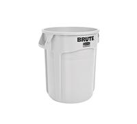 Conteneur professionnel rond Brute Rubbermaid blanc 76 L Blanc