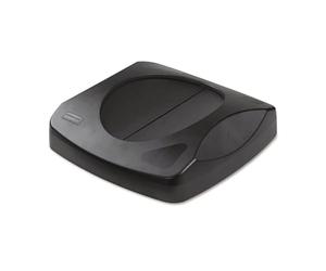 Rubbermaid Commercial Products Commercial Products FG268988BLA Couvercle basculant de poubelle, Intouchable Carré, Noir