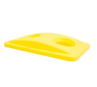Rubbermaid Commercial Products FG269288YEL Couvercle de Système de Tri de Bouteille et Canettes Slim Jim, Jaune