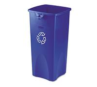 Rubbermaid Commercial Products Commercial Products FG356973BLUE 87 l Collecteur de tri sélectif rectangulaire, Intouchable, Bleu