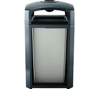 Rubbermaid Commercial Products Commercial Products FG397501BLA Collecteur 189 L Landmark Classic avec Cendrier, Support