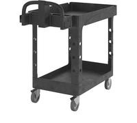 Rubbermaid Commercial Products Commercial Products FG450058BLA Petit Chariot Utilitaire pour Charge Lourdes avec Rebords, Noir