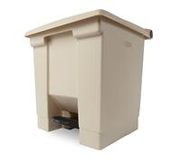 Collecteurs de déchets à pédale legacy avec couvercle hermétique retenant les odeurs volume 30 litres coloris beige - rubbermaid - beige