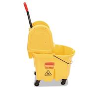 Rubbermaid Commercial Products Commercial Products FG757788YEL Système de Lavage Hautes Performances avec Combo de Presse 33,12 L Wavebrake, Jaune