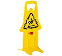 Rubbermaid Commercial Products Commercial Products FG9S0900YEL Signalisation de Sécurité avec Mention « Caution » (Attention) Stable, Jaune