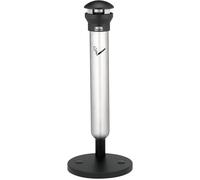 Rubbermaid Commercial Products Commercial Products FG9W3100SSBLA Cendrier Sur Base Infinity, Acier Inoxydable/Noir