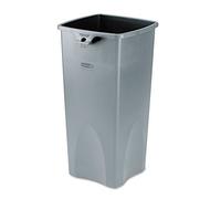 Rubbermaid Commercial Products Commercial Untouchable Plastic Waste Bin Polyethylene 87 Litres - Gris