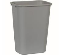 Rubbermaid Commercial Products Poubelle de Bureau Plastique 39 L Gris - Design Compact, Pour Maison, Bureau, Chambre, Salle de Bain, S’adapte Sous Bureau ou Évier - FG295700GRAY