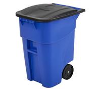 Rubbermaid Commercial Products Couvercle Basculant | Ouverture basculante pour collecte des déchets | 189 l, bleu