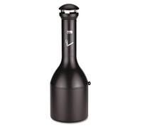 Rubbermaid Commercial Products Extérieur Infinity Haute Capacité 15,5 l | Résistant aux Intempéries, Collecteur de Mégots pour Bars, Restaurants, Bureaux, Centres Commerciaux | Noir | FG9W3300BLA