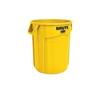 Poubelle d'extérieur et bac à déchets GENERIQUE Rubbermaid - Poubelle Jaune 76 L