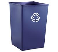 Rubbermaid Commercial Products FG395873BLUE 132 l Collecteur de tri sélectif, Carré, Bleu