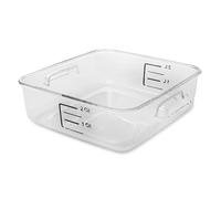 Rubbermaid Commercial Products FG630200CLR Boîte de stockage carrée 1,9 L, Transparent