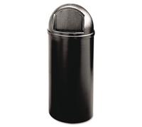 Rubbermaid Commercial Products FG816088BLA 56 l Poubelle, en polyéthylène Ronde Marshal Classic, Noir