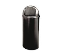 Rubbermaid Commercial Products FG817088BLA Poubelle Commercial, 94 L en Polyéthylène Ronde Marshal Classic, Noir