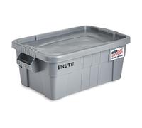 Rubbermaid Commercial Products FG9S3000GRAY Caisse, 53 L ,Brute avec Couvercle, Gris