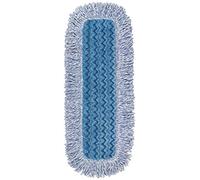 Rubbermaid Commercial Products Frange De Lavage HYGEN Bleu 40 cm - Microfibre Haute Absorption pour Nettoyage des Sols Et Déversements Importants - R050647