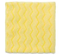 Rubbermaid Commercial Products HYGEN FGQ61000YL00 Lot de 12 chiffons en microfibre durables 40,6 x 40,6 cm Jaune