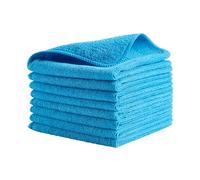 Rubbermaid Commercial Products HYGEN™ r-40 Chiffons Microfibre Recyclée, 30cmx30cm | Résistants, sans Peluches, pour Nettoyage Humide/Sec, Maison, Voitures | Bleu | Sachet de 24 carrés | 1820579