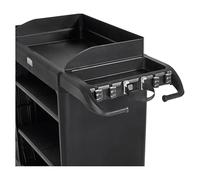 Rubbermaid Commercial Products Porte-Outils Pour Manches Noir - Support Pour Balais, Raclettes Et Franges Avec Clip Antiglisse - 2202589