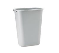 Rubbermaid Commercial Products Poubelle de Bureau Plastique 39 L | Design Compact, Pour Maison, Bureau, Chambre, Salle de Bain, S’adapte Sous Bureau ou Évier | Gris | FG295700GRAY