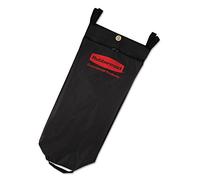 Rubbermaid Commercial Products Sac de Chariot de Nettoyage 136 L Noir - avec Fermeture Éclair Frontale, pour Collecte de Déchets ou Linge, Compatible Chariots Ménage - 1966888