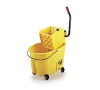 Rubbermaid Commercial Products FG758088YEL Chariot de Lavage avec Combo de Presse Latérale Wavebrake