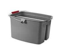 Seau double, 18 litres, PP, gris