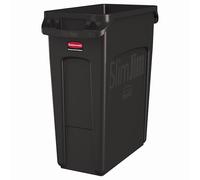 Rubbermaid Commercial Products 1956181 Collecteur de Déchets avec Conduits d'Aération 60 l Marron