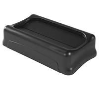 Rubbermaid Commercial Products Slim Jim Couvercle Basculant Rectangulaire | En Plastique pour Collecteur Slim Jim | Noir