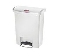 Rubbermaid Commercial Products Streamline Conteneur Pédale À Déchets 30 L Blanc - Bac Slim À Ouverture Sans Contact Pour Déchets Médicaux En Milieu Hospitalier - 1883555