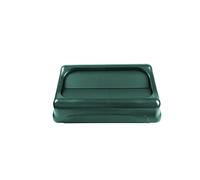 Rubbermaid Commercial Slim Jim Swing Lid , Black (FFG267360BLA)