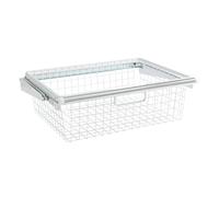 Rubbermaid Configurations Custom Closet Add-On Sliding Wire Basket, White, FG3J0503WHT by